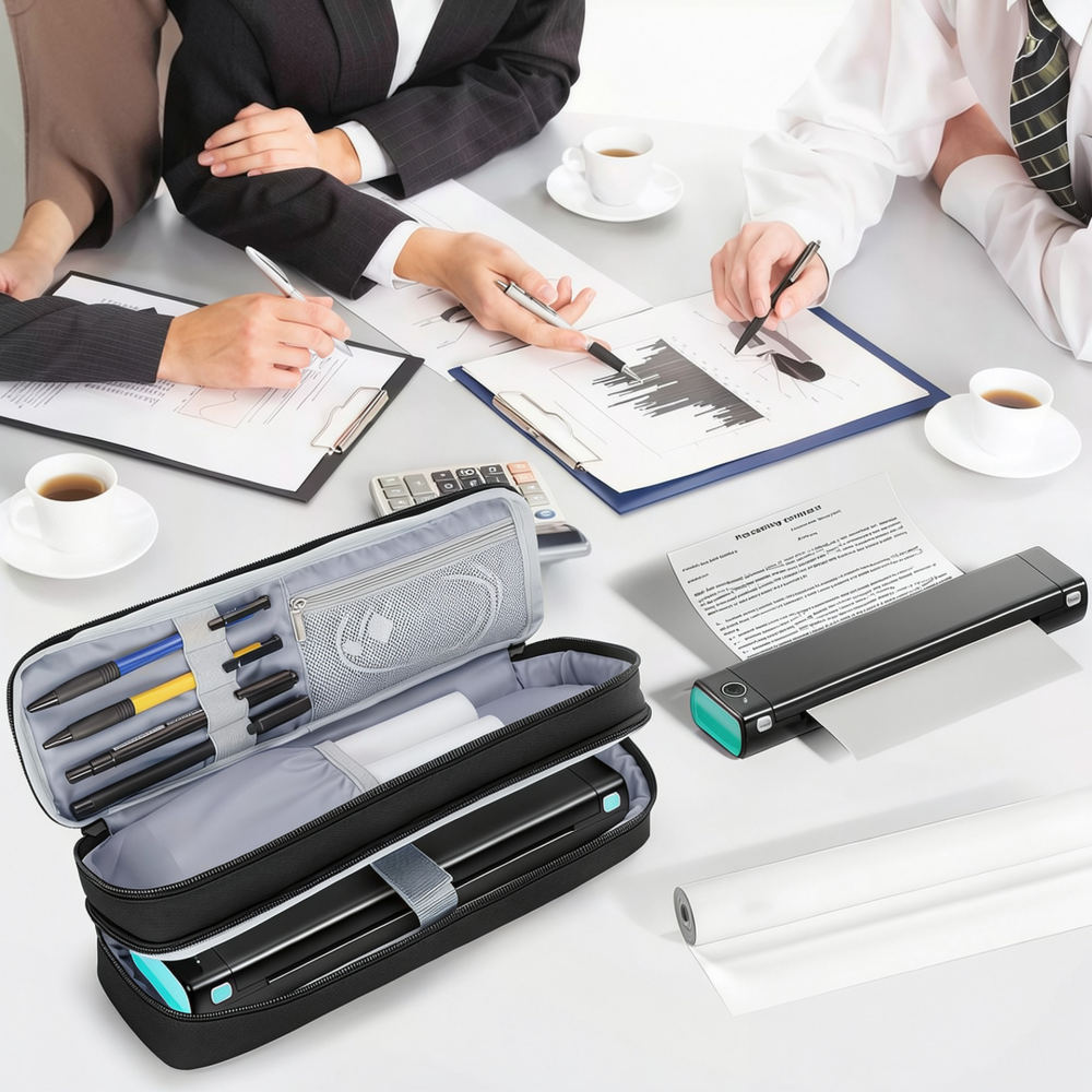 Tech Accessories Travel Organizer Pouch - Draagbare opbergkoffer voor scanpennen, geschikt voor