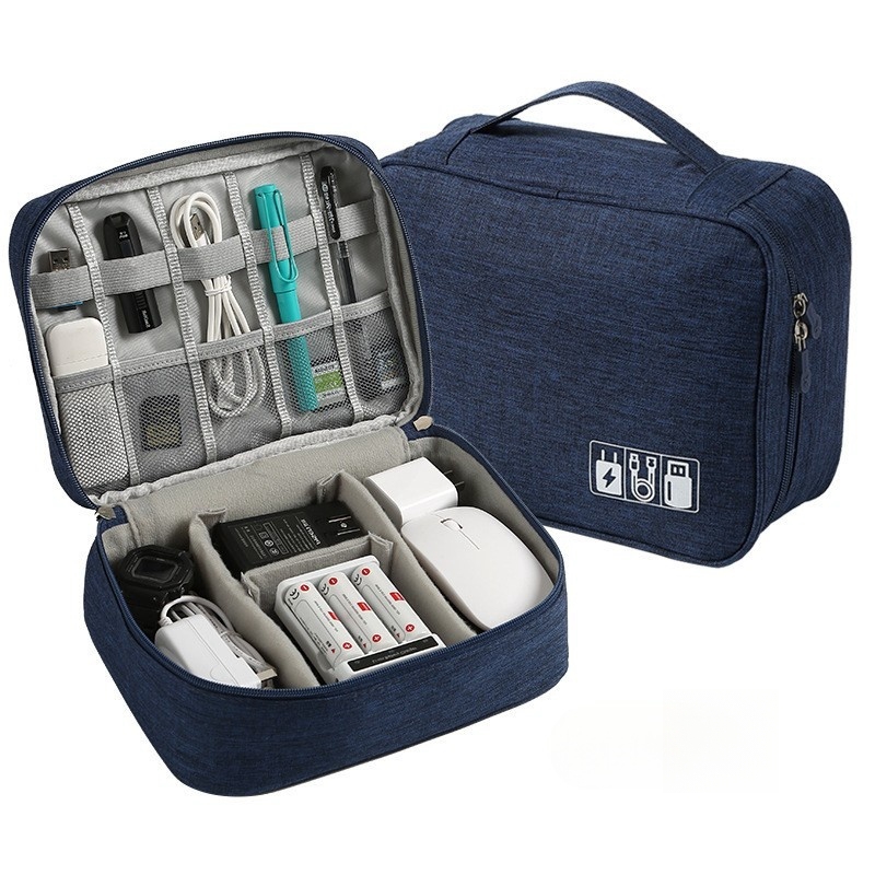 Tech Accessories Case - Draagbare digitale opbergtas USB-gadget Waterdichte kabelorganizer
