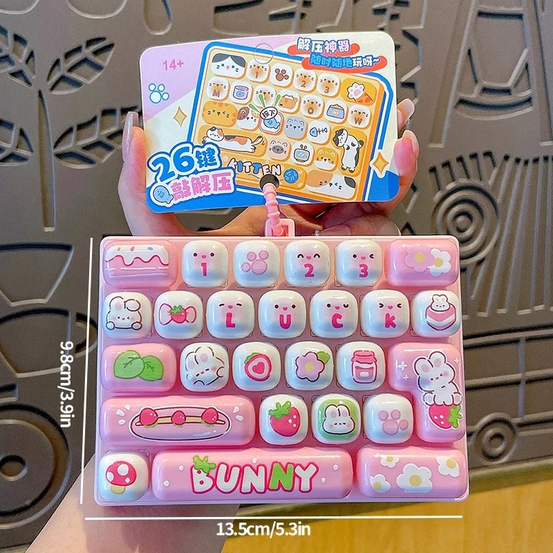 26Grid Keycap Clicker Anti-Str - Kawaii Tech Accessories recensie en prijs