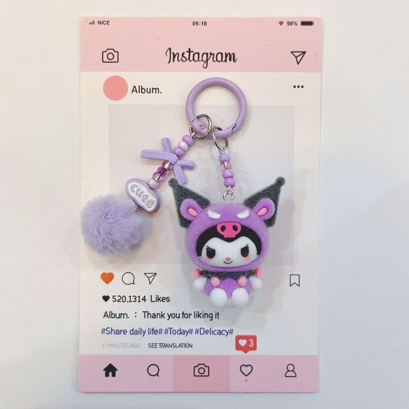 Mode Kuromi figuur hars sleute - Kawaii Tech Accessories recensie en prijs